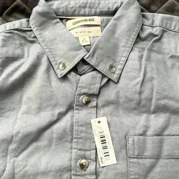 Goodthreads Men's Slim-Fit Long-Sleeved Stretch Oxford Shirt with Pocket - Picture 2 of 7